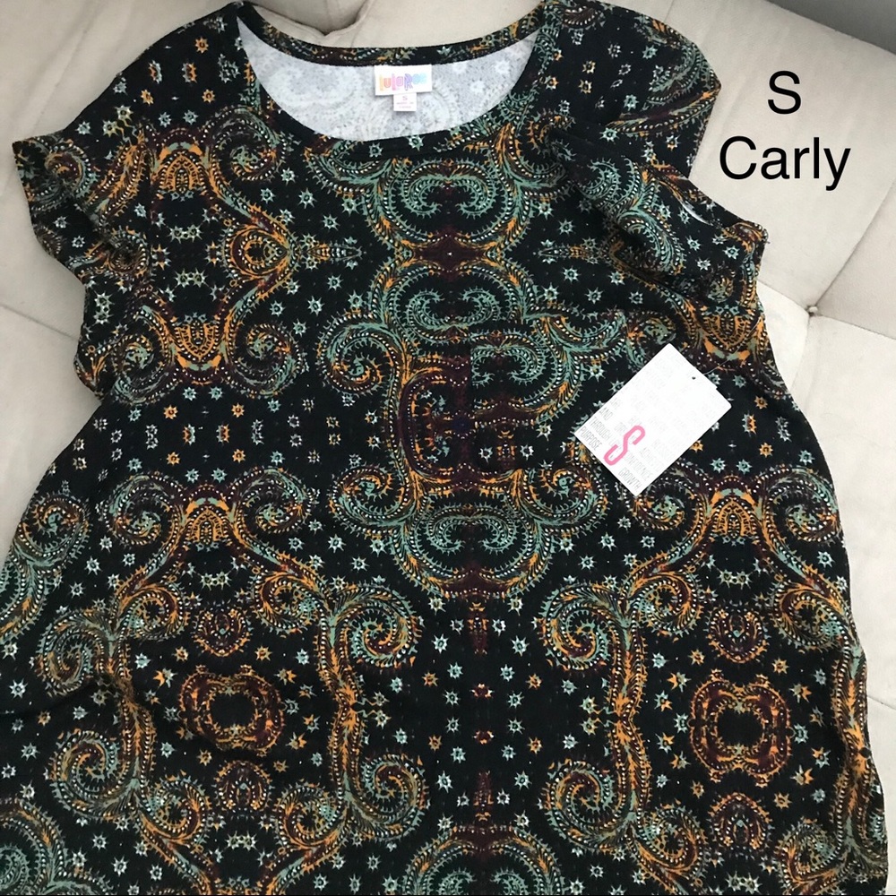 BNWT S black paisley dress lularoe Carly
